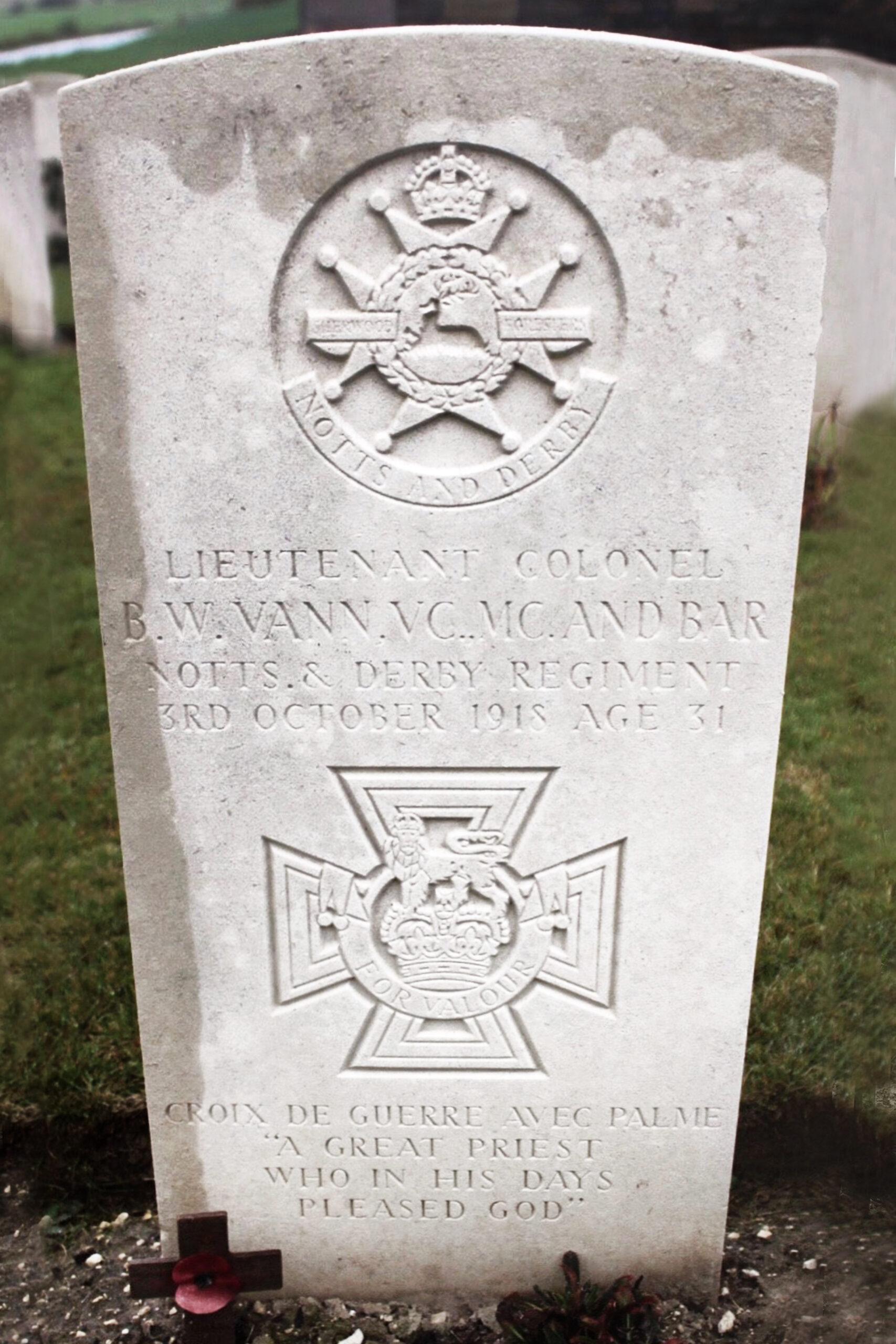 Bernard Vann VC Grave